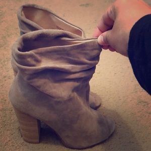 Kristen Cavalleri Chinese Laundry Peep Toe Booties